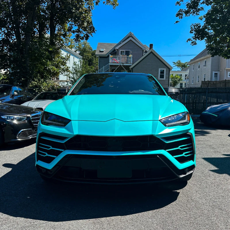 Film de protection pour voiture bleu Tiffany métallisé mat de qualité