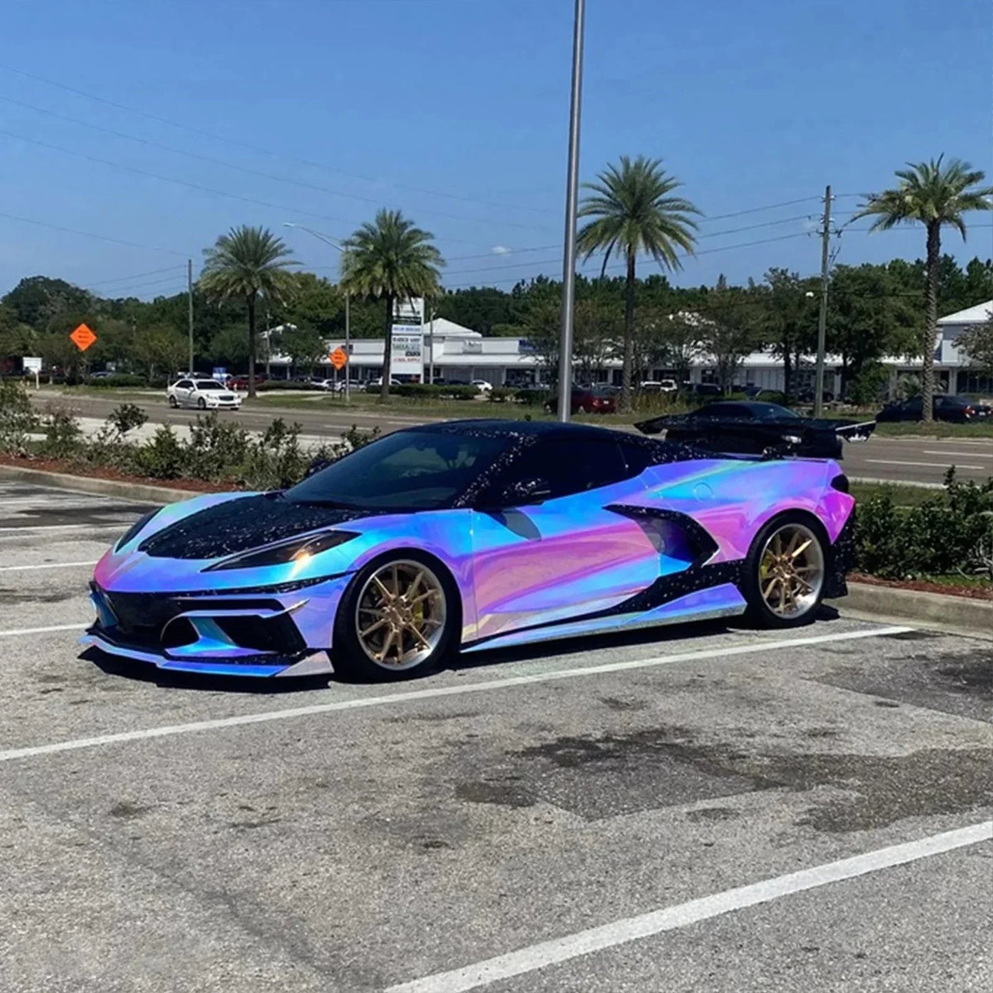 opal chrome white vinyl wrap