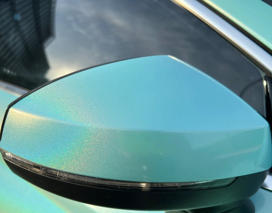 Film de protection vinyle holographique arc-en-ciel Tiffany pour voiture