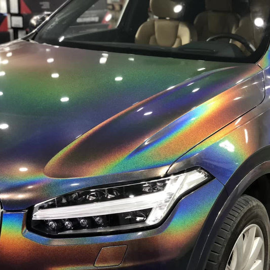 Quality Rainbow Metallic Majestic Dark Gray Car Vinyl Wrap