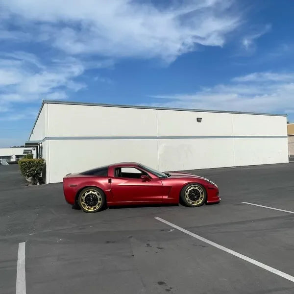 Vinilo rojo metalizado mate de calidad para coche