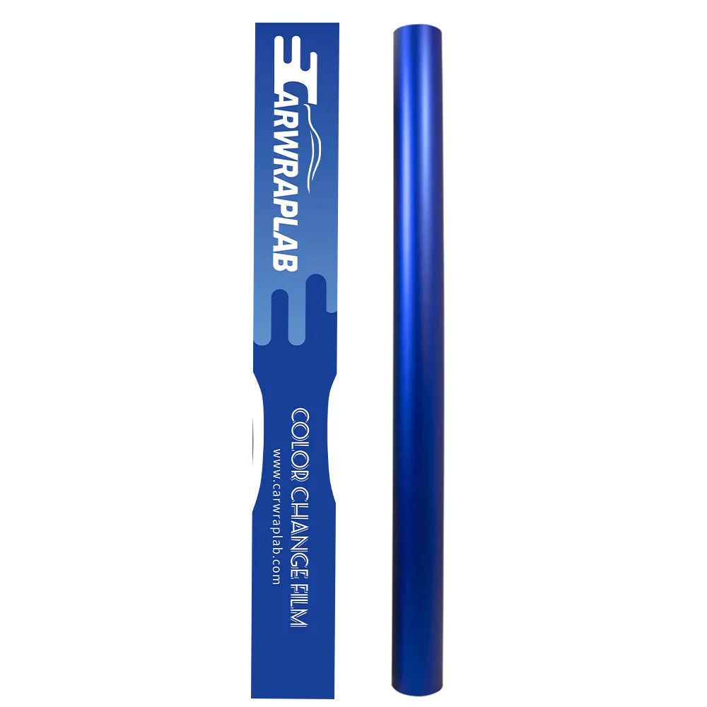 satin chrome silk ultramarine vinyl wrap