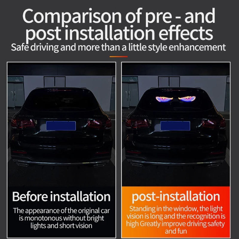 2Pcs LED Devil Eyes Lights for Windshield