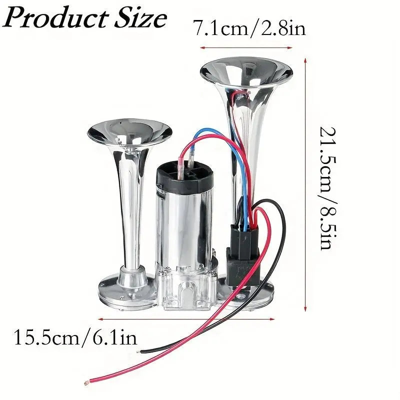 2026 Upgraded 12V 130DB Air Horn Dual