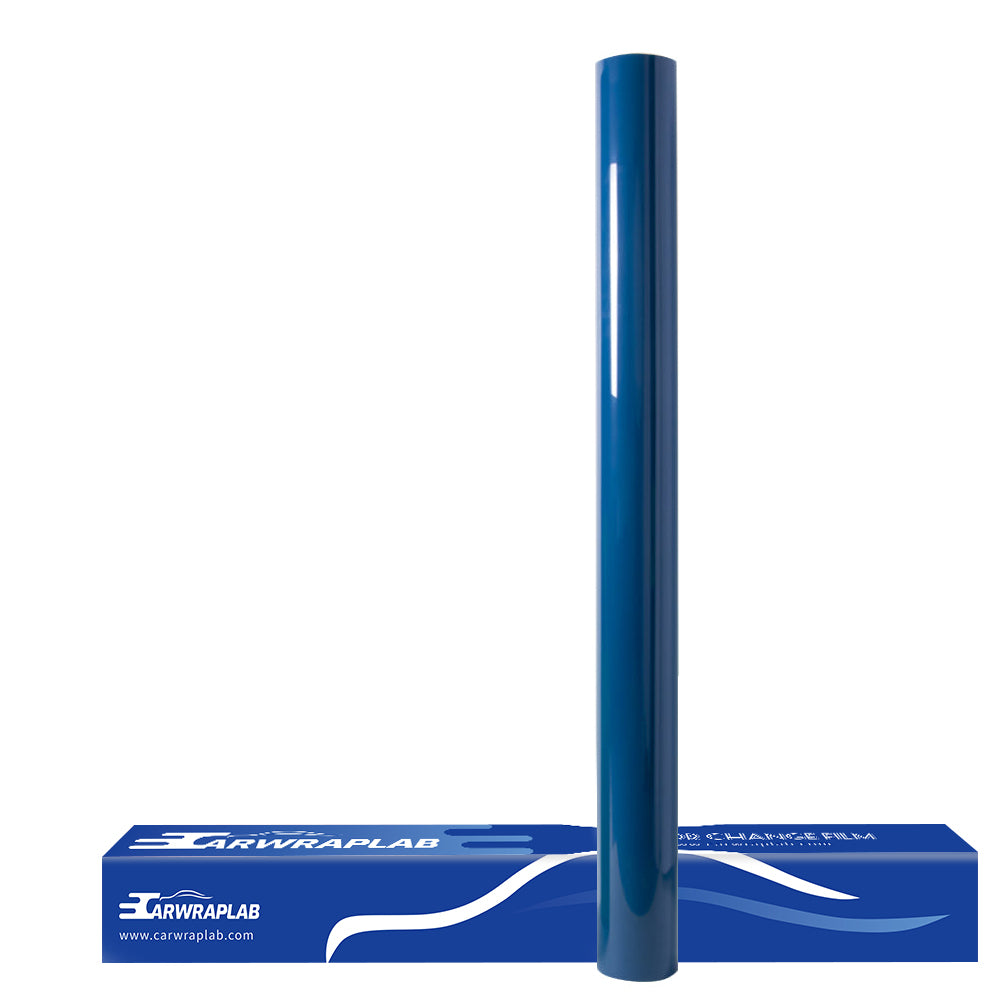 high glossy laguna blue vinyl wrap