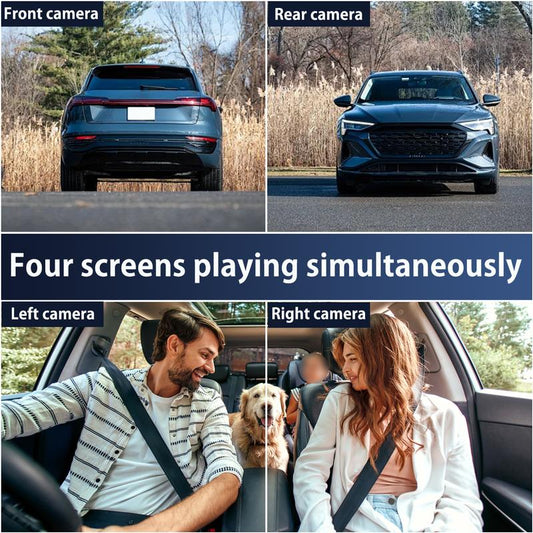 4 Channel Dash Cam, Front Rear Left and Right