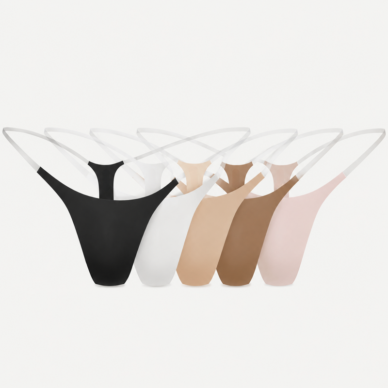 Invisible Underwear Thong for Women – No-Show, Ultra-Thin & Seamless Fit