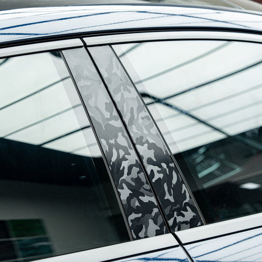 Vinilo de fibra de carbono negro camuflaje
