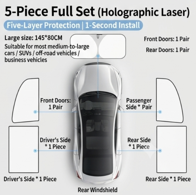 Foldable Anti-UV Windshield Sunshade