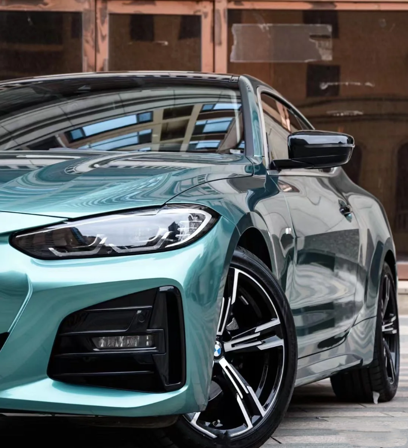 Quality Gloss Shiny Green Car Vinyl Wrap For Sale |