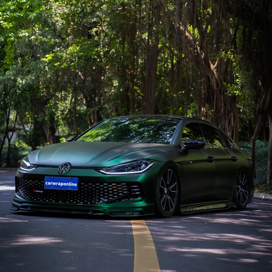 Matte Venom Green Car Vinyl Wrap