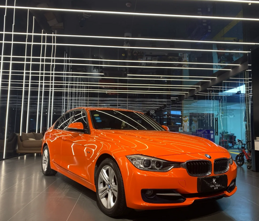 Super Gloss Orange Car Vinyl Wrap