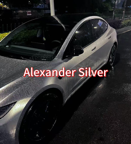 Alexander Silver Car Vinyl Wrap: A Timeless Metallic Finish for Modern Vehicles
