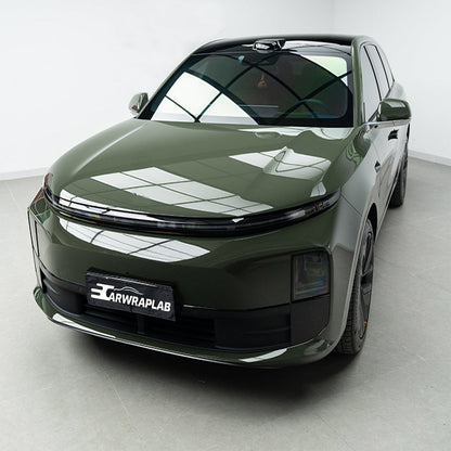 high glossy rifle green vinyl wrap