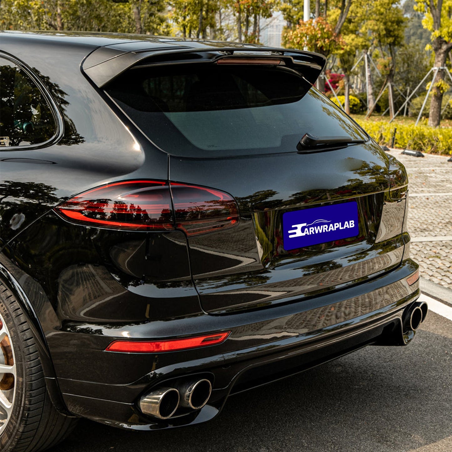 high glossy paint black vinyl wrap