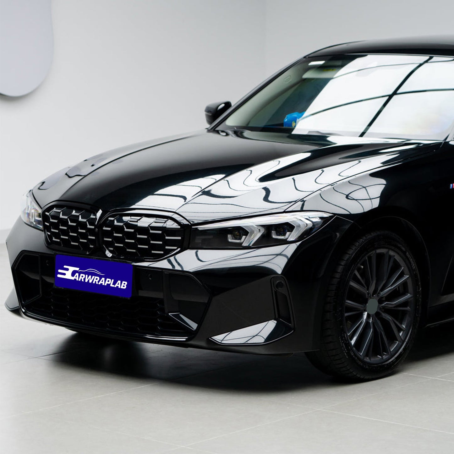 Super glossy piano black vinyl wrap