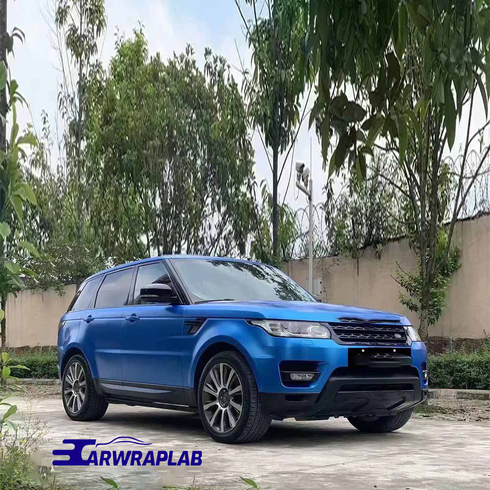 Quality Matte Metallic Blue Car Vinyl Wrap