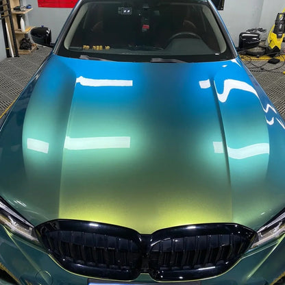 Vinilo para coche color verde jungla camaleón brillante