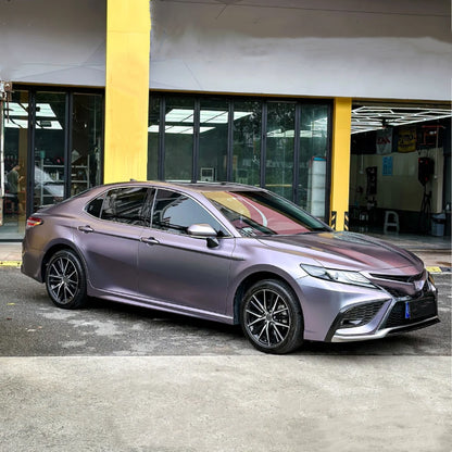 Quality Matte Capri Purple Grey Car Vinyl Wrap