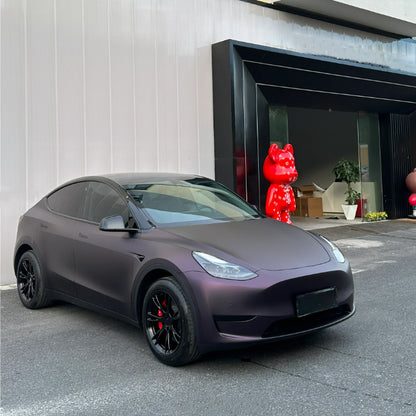 Quality Matte Dark Purple Vinyl Wrap Car Wrap