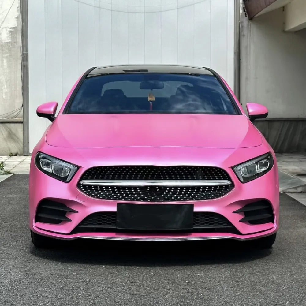 Quality Matte Pure Metal Princess Pink Car Vinyl Wrap