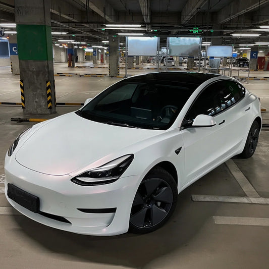 Quality Matte White Red Car Vinyl Wrap