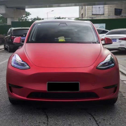 Quality Satin Chrome Prismatic Red Car Vinyl Wrap