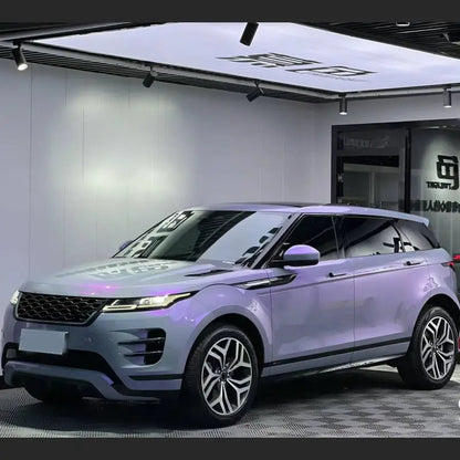 Film de protection pour voiture en TPU de haute qualité, coloris gris et violet.