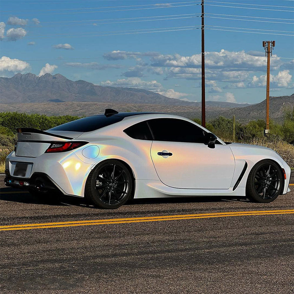 Rainbow Metallic Majestic White Vinyl Wrap