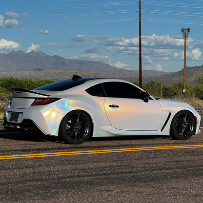 Rainbow Metallic Majestic White Vinyl Wrap