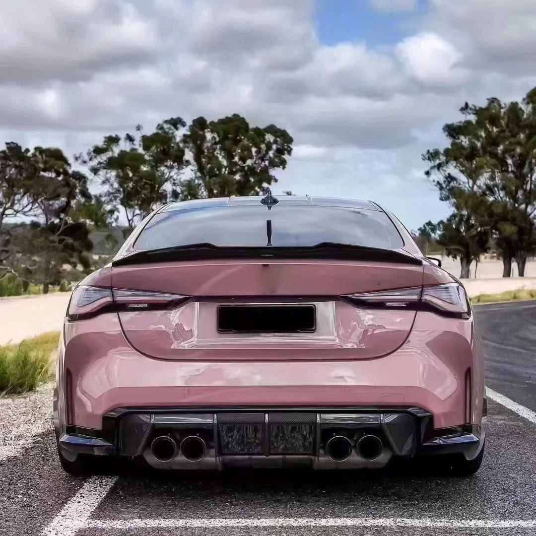 Glossy Oolong Milk Tea Pink Car Vinyl Wrap