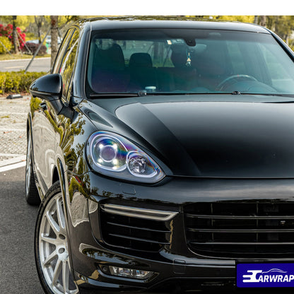 high glossy paint black vinyl wrap