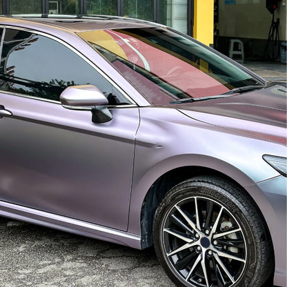 Quality Matte Capri Purple Grey Car Vinyl Wrap