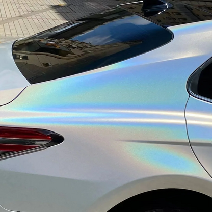Vinilo para coche Toyota Tesla blanco láser mate