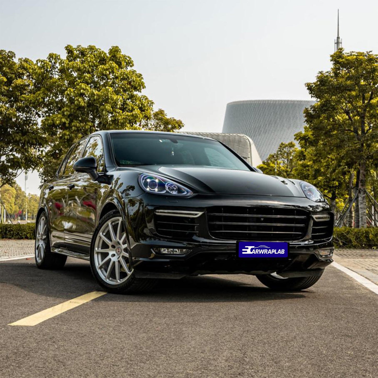 high glossy paint black vinyl wrap