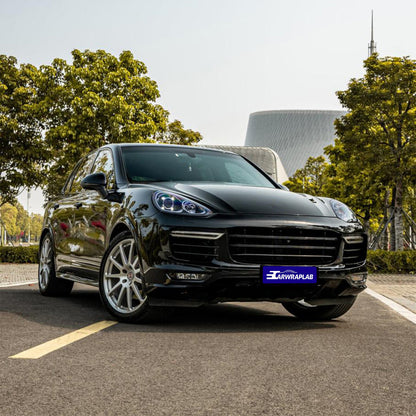 high glossy paint black vinyl wrap