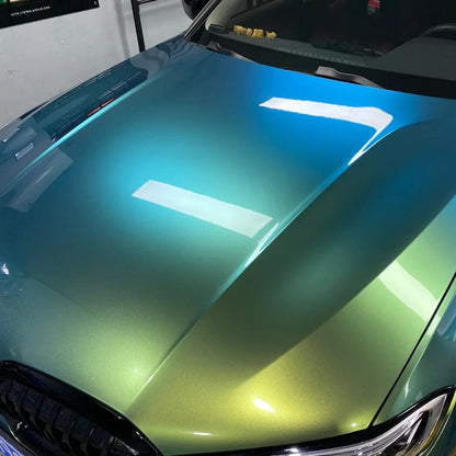 Vinilo para coche color verde jungla camaleón brillante