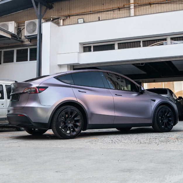 Quality Matte Capri Purple Grey Car Vinyl Wrap