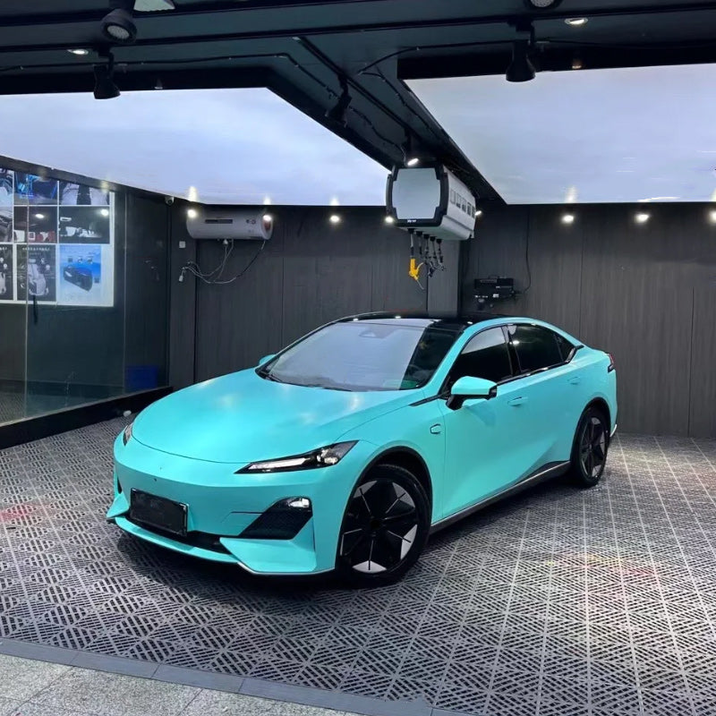 Film de protection pour voiture bleu Tiffany métallisé mat de qualité