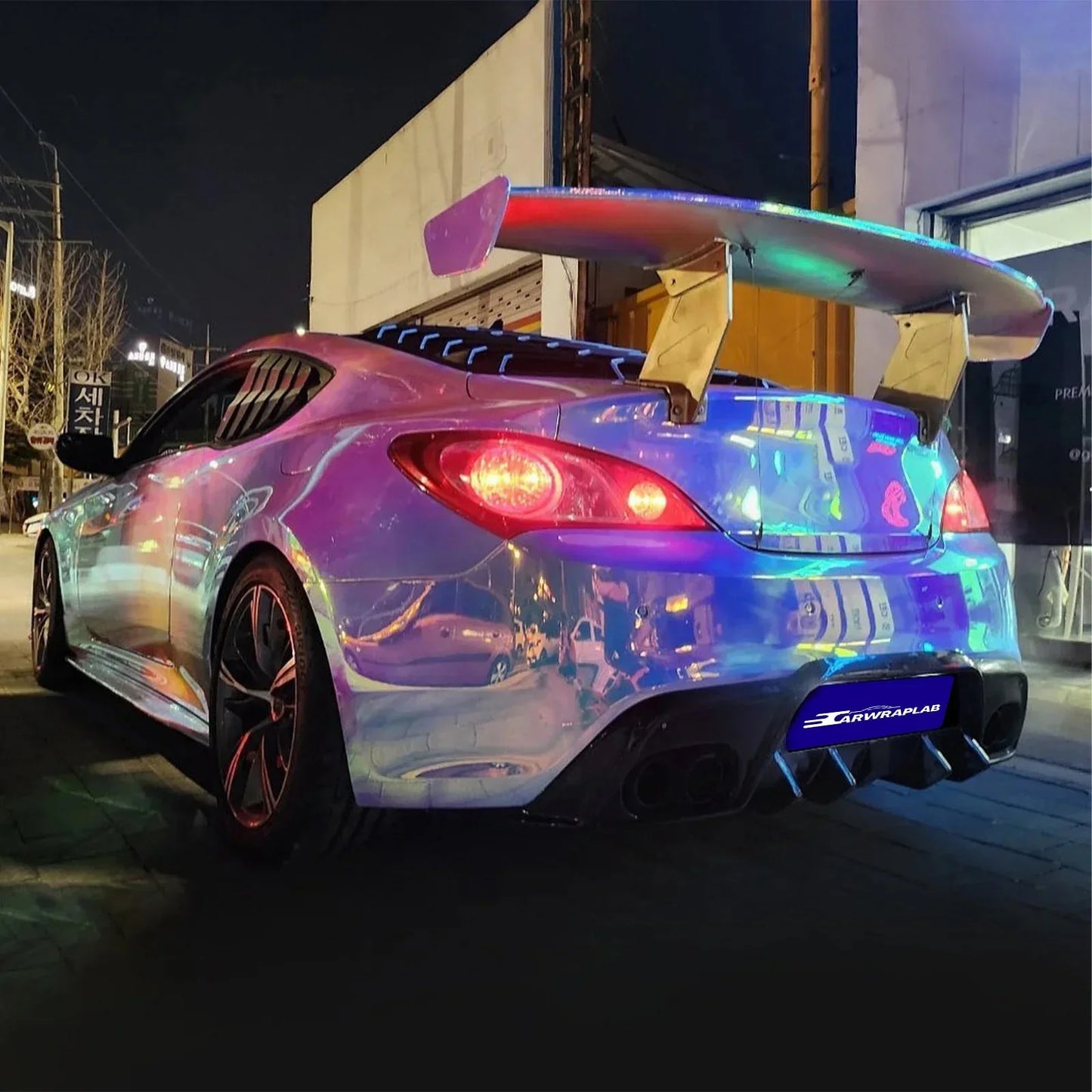 opal chrome white vinyl wrap