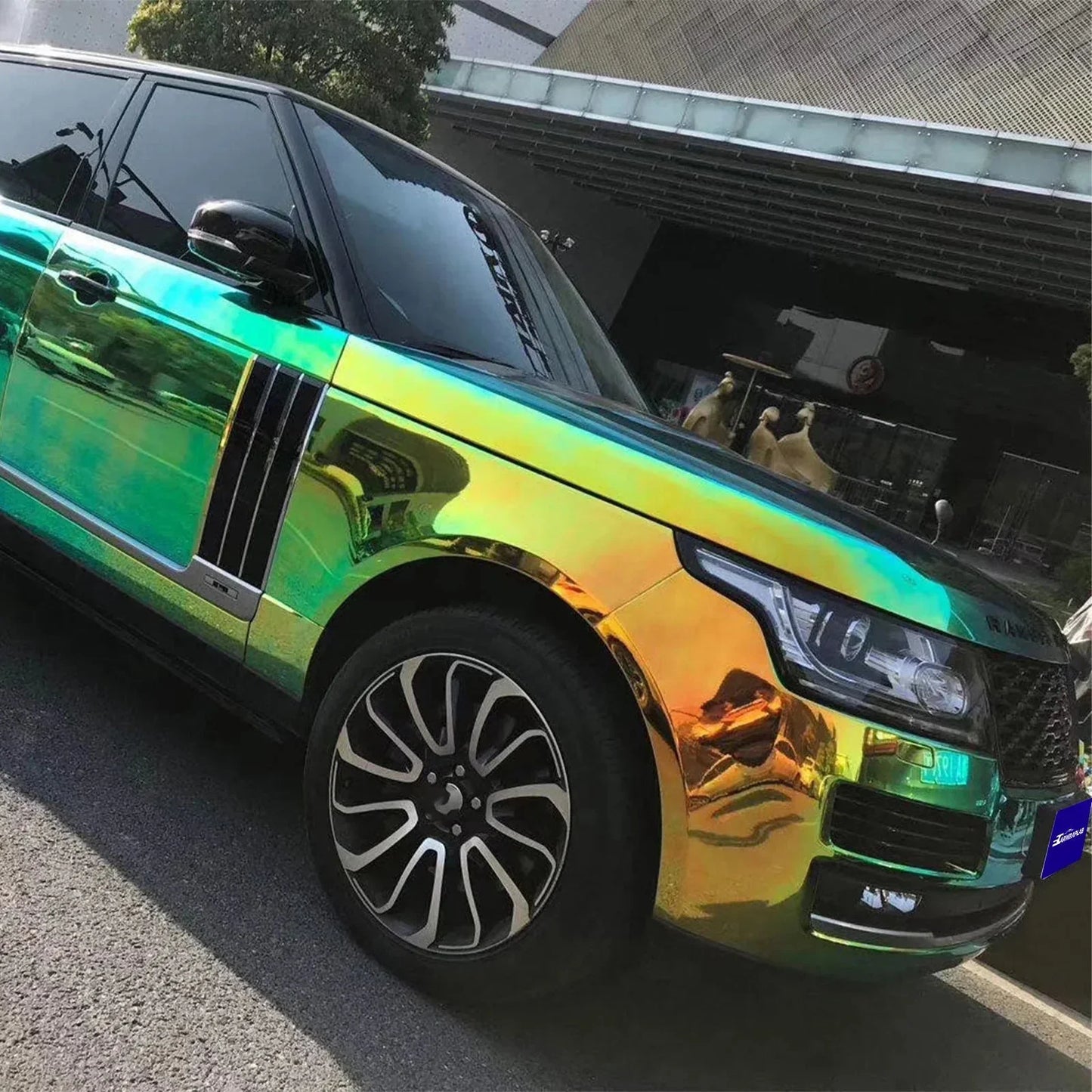opal chrome black vinyl wrap