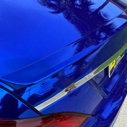 Vinilo para coche de calidad con acabado cromado tipo espejo azul
