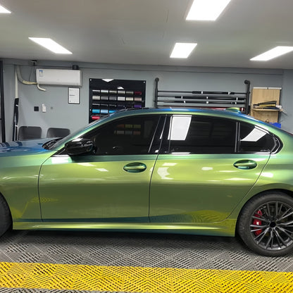 Vinilo para coche color verde jungla camaleón brillante