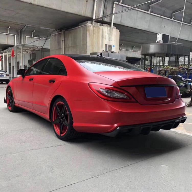 Vinilo rojo metalizado mate de calidad para coche