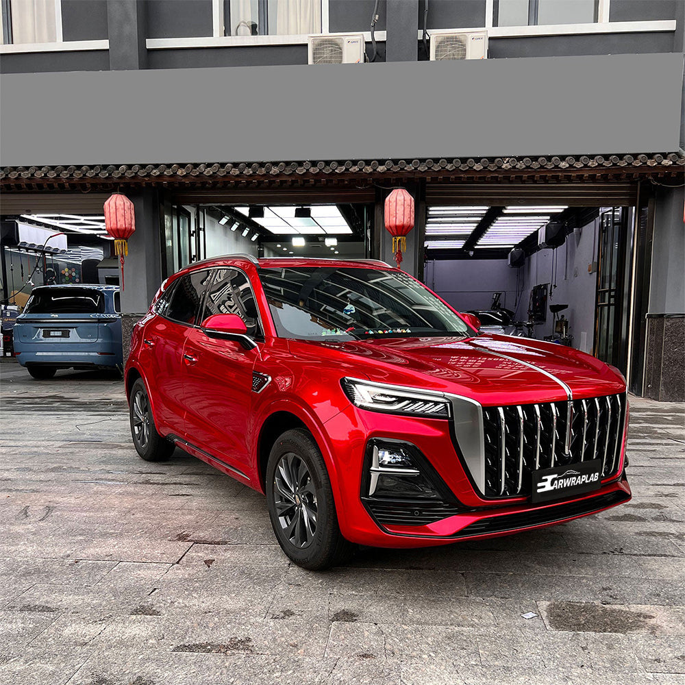 Glossy Metallic Vampire Red Color PPF (Paint Protection Film)