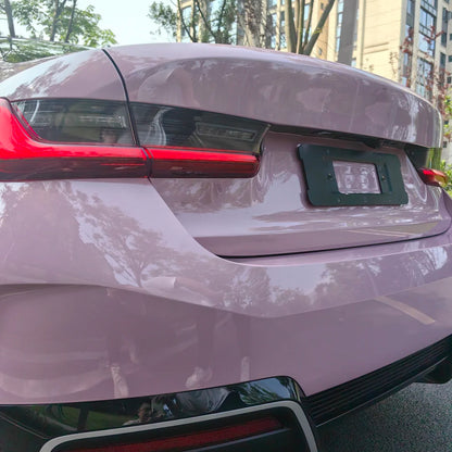 Glossy Oolong Milk Tea Pink Car Vinyl Wrap