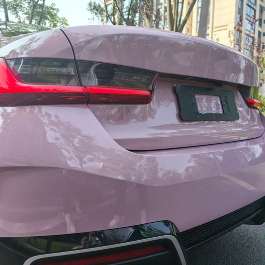 Glossy Oolong Milk Tea Pink Car Vinyl Wrap