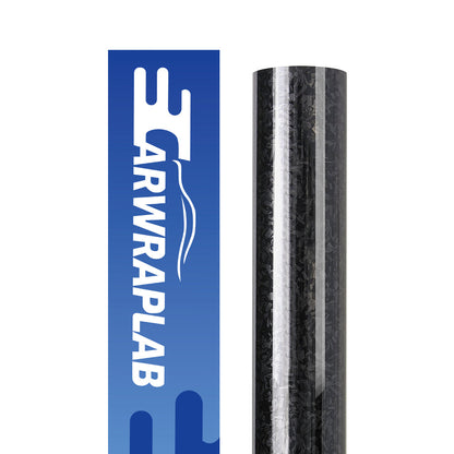 Black Forged Carbon Fiber Vinyl Wrap