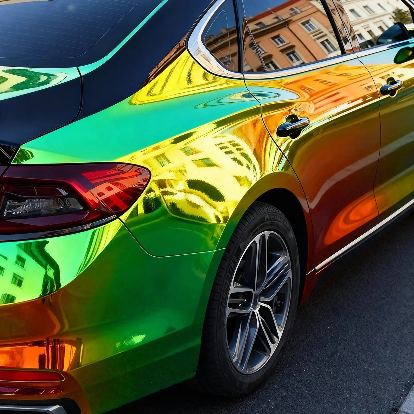 opal chrome black vinyl wrap