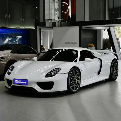 high glossy crystal white vinyl wrap